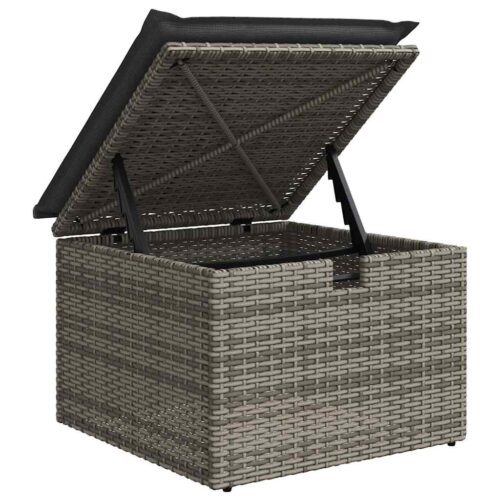 8-Piece Garden Sofa Set Outdoor Patio Lounge Couch Wicker Rattan Furniture Grey Acacia - Image 12
