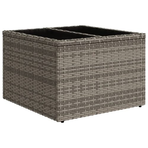 8-Piece Garden Sofa Set Outdoor Patio Lounge Couch Wicker Rattan Furniture Grey - Image 5