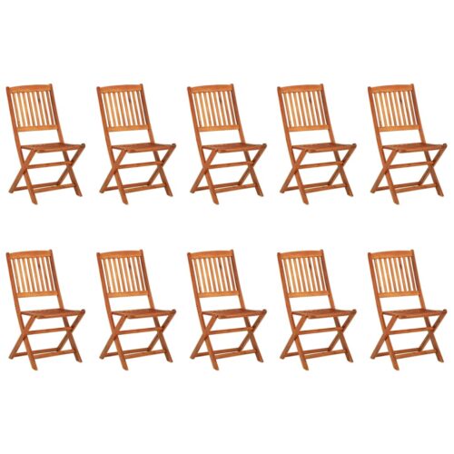 11-Piece Garden Dining Set 280x90x75cm Solid Wood Acacia - Image 3