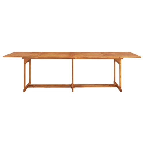 11-Piece Garden Dining Set 280x90x75cm Solid Wood Acacia - Image 7