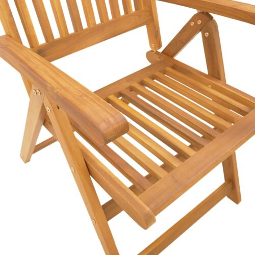 9-Piece Garden Dining Set Solid Wood Acacia - Image 8