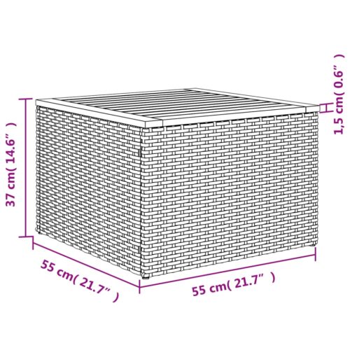 11-Piece Garden Sofa Set with Cushions Outdoor Patio Lounge Furniture Grey Poly Rattan - Image 12