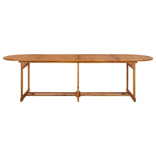 13-Piece Garden Dining Set 280x90x75cm Solid Wood Acacia - Image 7