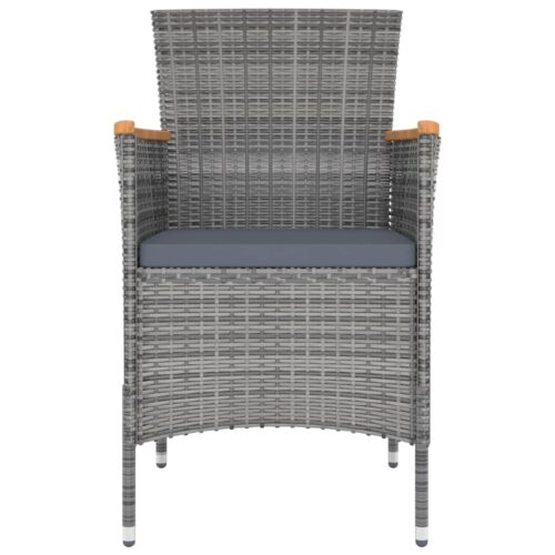 11-Piece Garden Dining Set with Cushions Outdoor Patio Lounge Furniture Grey - Image 5