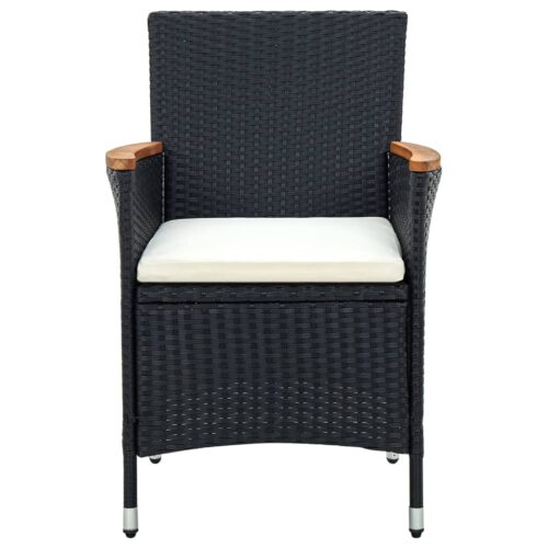 13-Piece Garden Dining Set with Cushions Outdoor Patio Lounge Furniture Black - Image 5