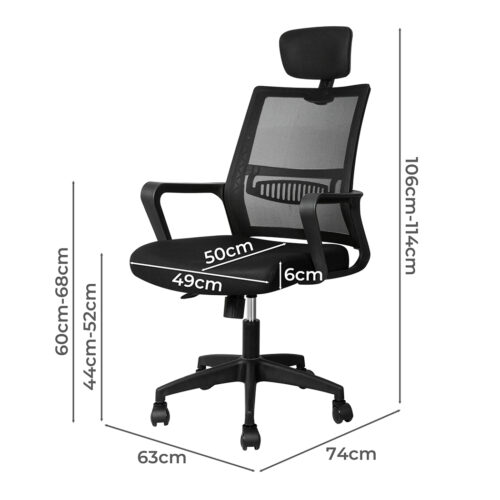 Levede Office Chair Mesh Gaming Executive - Image 3