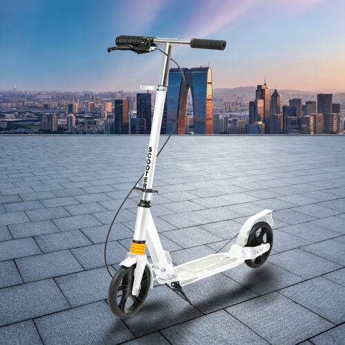 MONVELO Adult Commuter Foldable Scooter White - Image 7