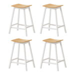 Artiss 4x Bar Stools Wooden Chairs Oak