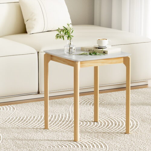Artiss Coffee Table Marble Effect Square - Image 7