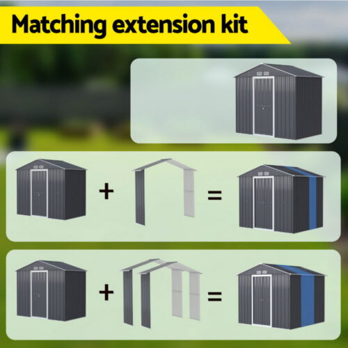 Giantz Garden Shed Extension Kit Outdoor Storage Tool Sheds Workshop House Shelter - Image 5