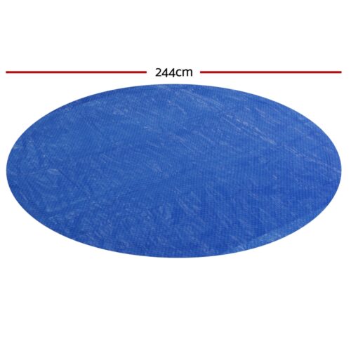 Aqua Buddy Pool Cover Fit 2.44m Round Above-ground Ring Swimming Pool Blanket Blue - Image 2