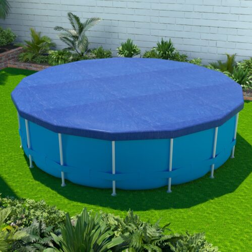 Aqua Buddy Pool Cover Fit 3.66m Round Above-ground Swimming Pool Blanket Blue - Image 7