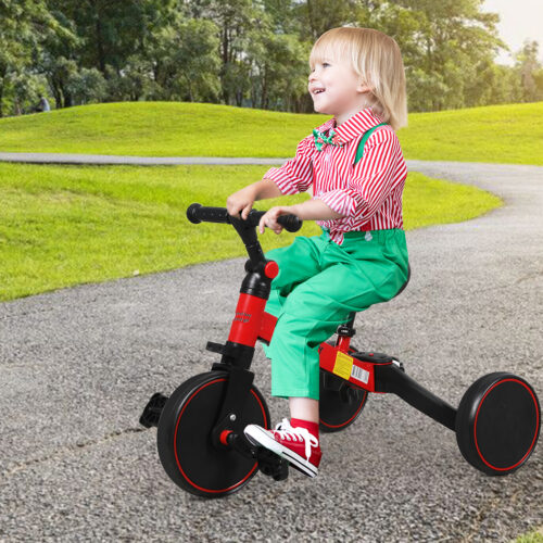 Bopeep Kids Tricycle Toddler Balance Bike 3 in1 Ride on Toys Toddler Push Trike - Image 9