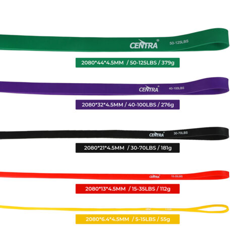 Centra Set of 5 Heavy Duty Resistance Bands - Image 3