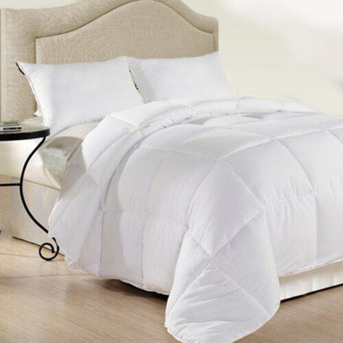 Royal Comfort Duck Feather Down Quilt 95% Feather 5% Down 500GSM White Cotton King Single