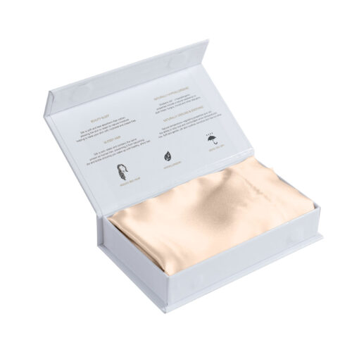 SILK PILLOW CASE TWIN PACK SIZE: 51X76CM Champagne Pink - Image 6