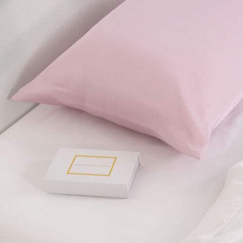 Royal Comfort Dual-Sided Pure Mulberry Silk Pillowcase Pillow Cover Case Lilac - Image 3