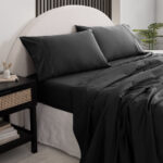 Royal Comfort Vintage Washed 100 % Cotton Sheet Set Single Charcoal