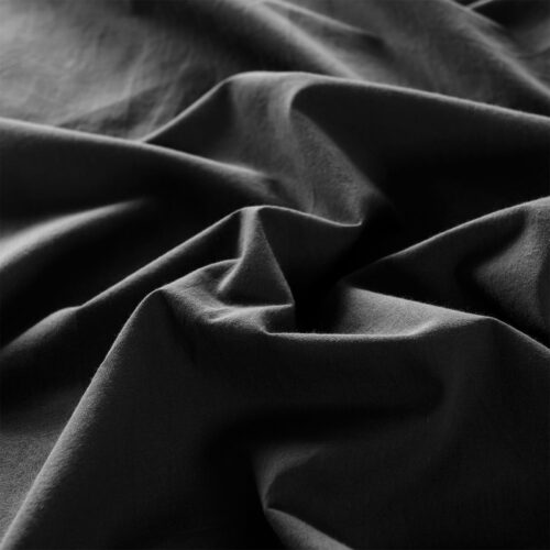 Royal Comfort Vintage Washed 100 % Cotton Sheet Set Single Charcoal - Image 7