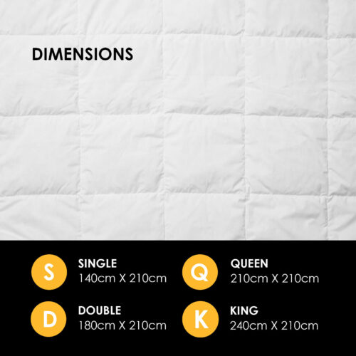 Royal Comfort 800GSM Silk Quilt Single - Image 6