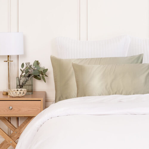 MULBERRY SILK PILLOW CASE TWIN PACK SIZE: 51X76CM CHAMPAGNE - Image 2