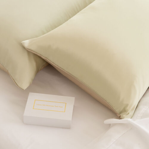 MULBERRY SILK PILLOW CASE TWIN PACK SIZE: 51X76CM CHAMPAGNE - Image 4