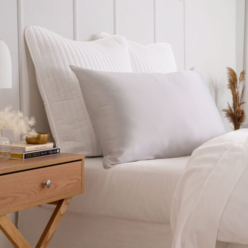 Royal Comfort Dual-Sided Pure Mulberry Silk Pillowcase Pillow Cover Case Silver