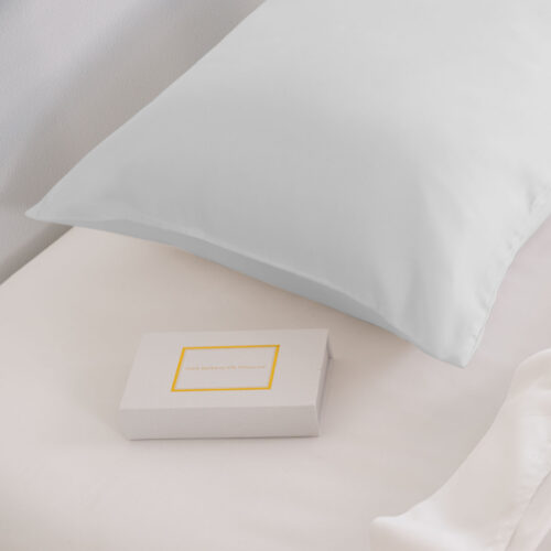 Royal Comfort Dual-Sided Pure Mulberry Silk Pillowcase Pillow Cover Case Silver - Image 3