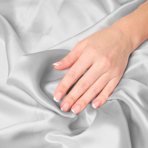 Royal Comfort Dual-Sided Pure Mulberry Silk Pillowcase Pillow Cover Case Silver - Image 7