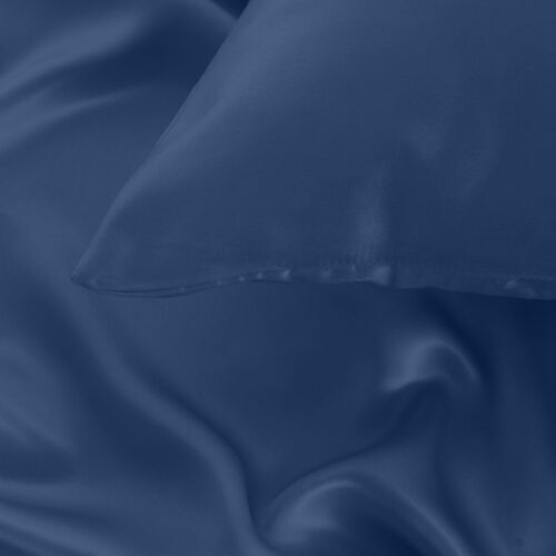 Royal Comfort Dual-Sided Pure Mulberry Silk Pillowcase Pillow Cover Case Navy - Image 8