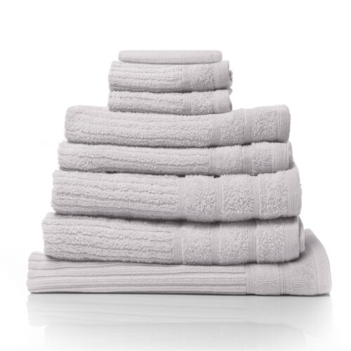 Royal Comfort Eden Egyptian Cotton 600GSM 8-Piece Towels Set Pack Sea Holly