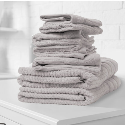 Royal Comfort Eden Egyptian Cotton 600GSM 8-Piece Towels Set Pack Sea Holly - Image 2