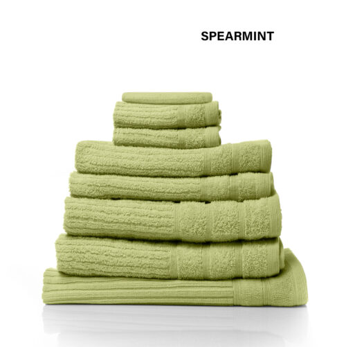 Royal Comfort Eden Egyptian Cotton 600GSM 8-Piece Towel Pack Spearmint - Image 5
