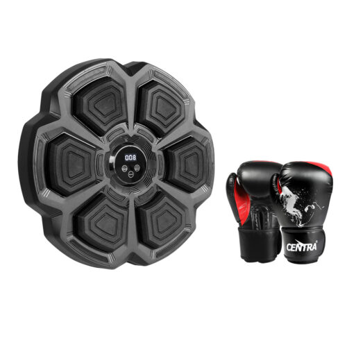 Centra Electronic Punching Box Music Machine Bluetooth with Boxing Gloves Black