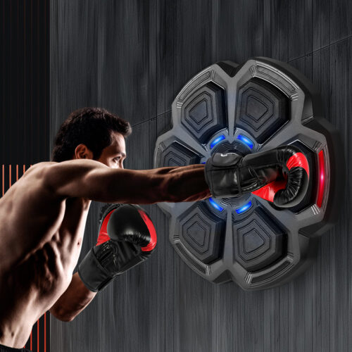 Centra Electronic Punching Box Music Machine Bluetooth with Boxing Gloves Black - Image 7