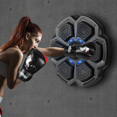 Centra Electronic Punching Box Music Machine Bluetooth with Boxing Gloves Black - Image 8