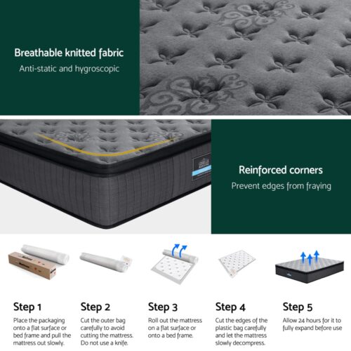 Bed Mattress Giselle 34cm Double - Image 6