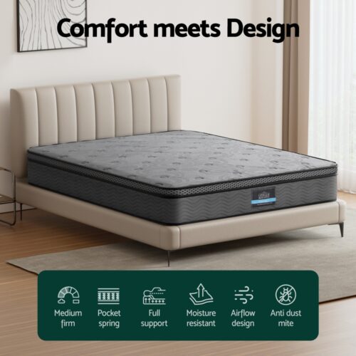 26cm Mattress Bed Giselle King - Image 4