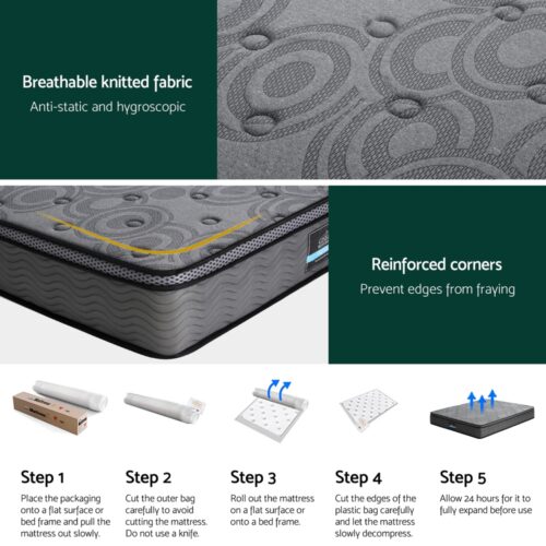 26cm Mattress Bed Giselle King - Image 6