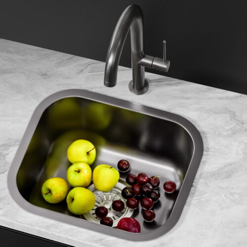 Cefito Kitchen Sink 30X36CM Stainless Steel Nano Basin Single Bowl Black - Image 7