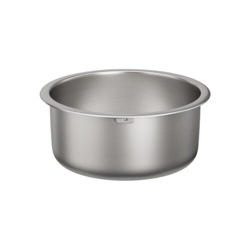 Cefito Kitchen Sink 43cm Round Stainless Steel Basin Single Bowl Silver - Image 3