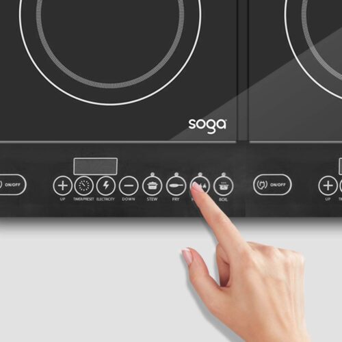 2x Cooktop Portable Induction LED Electric Double Duo Hot Plate Burners Cooktop Stove - Image 5