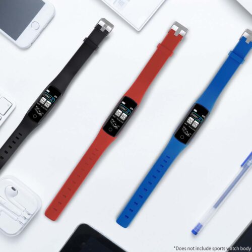 Smart Watch Model V8 Compatible Strap Adjustable Replacement Wristband Bracelet Red - Image 7