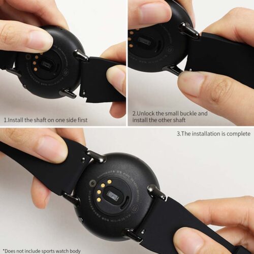 Smart Sport Watch Model B57C Compatible Wristband Replacement Bracelet Strap White - Image 10