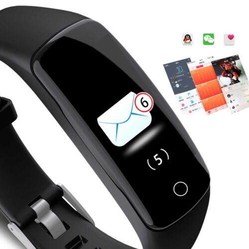 Sport Monitor Wrist Touch Fitness Tracker Smart Watch Red - Image 4