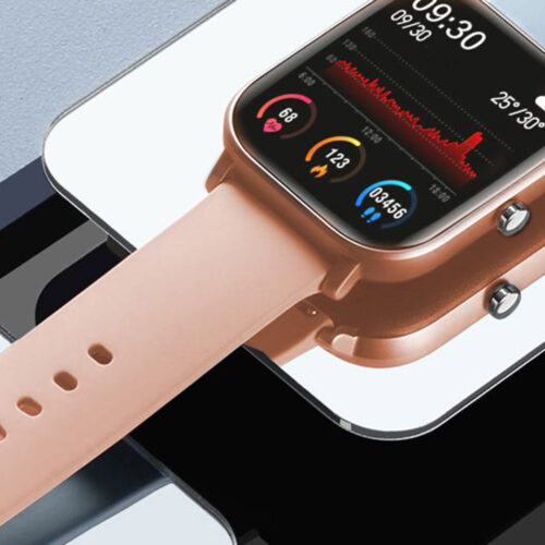 Waterproof Fitness Smart Wrist Watch Heart Rate Monitor Tracker P8 Gold - Image 4
