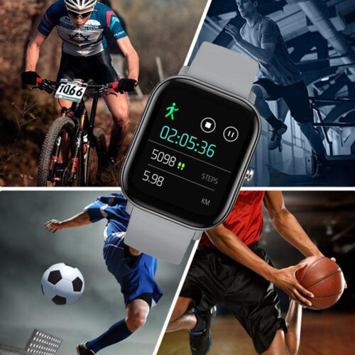 Waterproof Fitness Smart Wrist Watch Heart Rate Monitor Tracker P8 Grey - Image 6