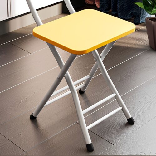 Yellow Folding Chair Space Saving Lightweight Portable Seat Decor - Image 8