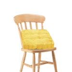 Yellow Square Cushion Soft Leaning Plush Backrest Throw Seat Pillow Decor