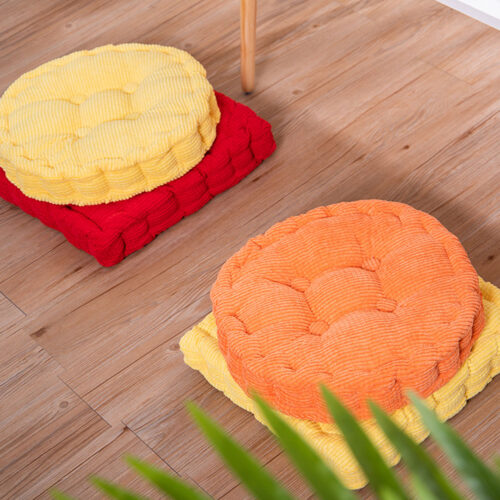 Yellow Square Cushion Soft Leaning Plush Backrest Throw Seat Pillow Decor - Image 6